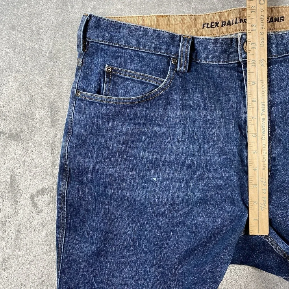Duluth Trading Jeans Mens Size 40x32 (fit 40x30) Flex Ballroom Relaxed Fit Denim
